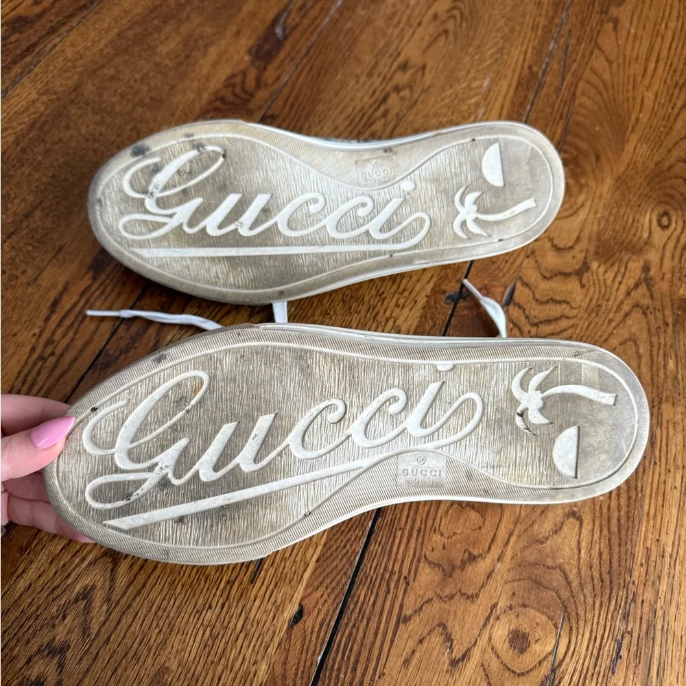 Gucci GG Supreme Canvas Low ‘Beige Gray’ Sneakers